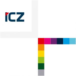 ICZ Group logo v kříži