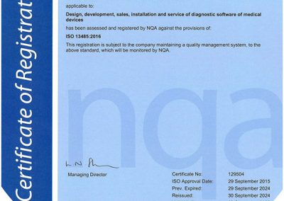 Certificate ICZ ISO 13485 en