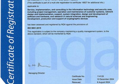 Certificate ISO 9001-2025 en